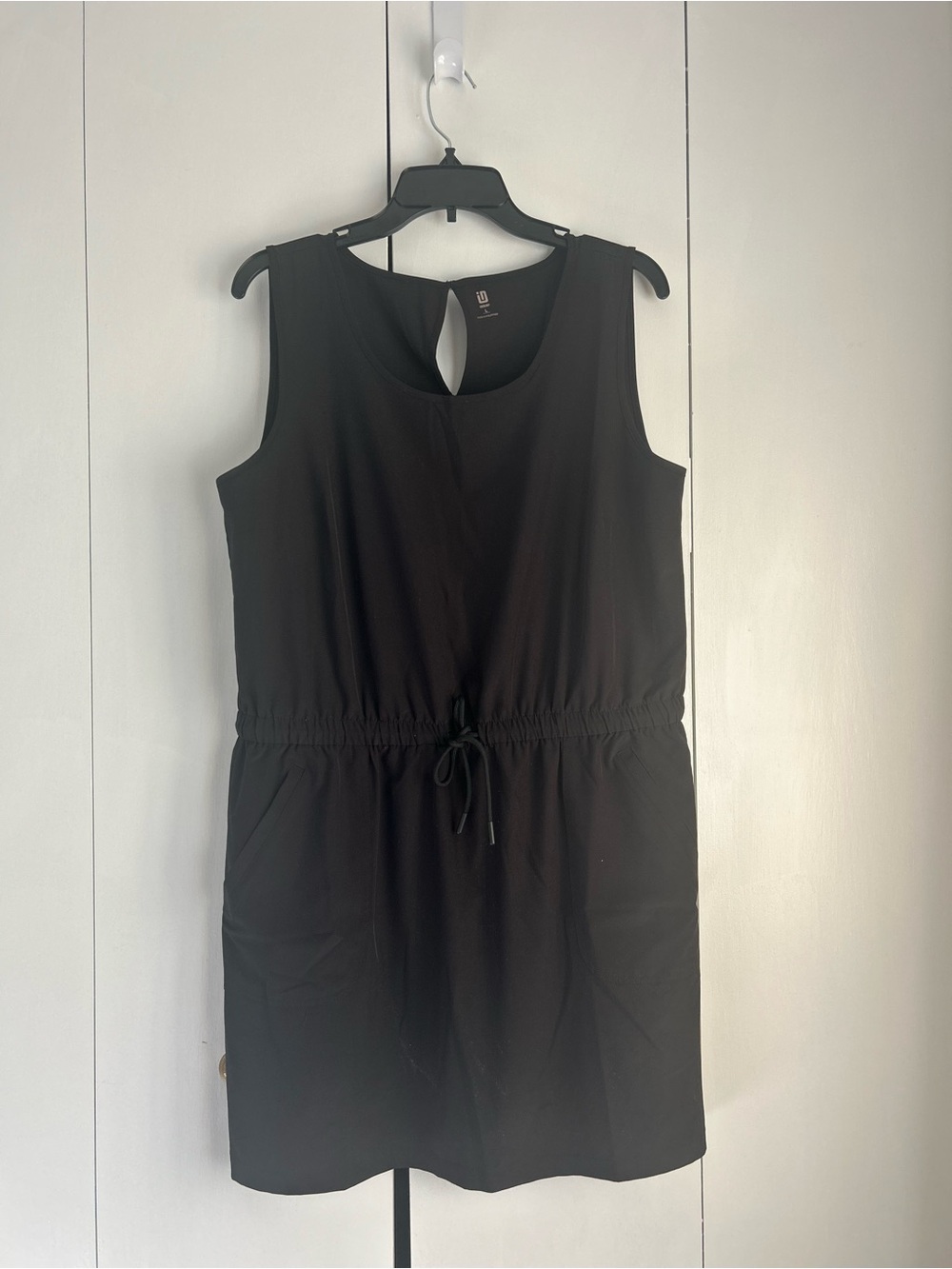Ideology Black Keyhole Back Tank Dress